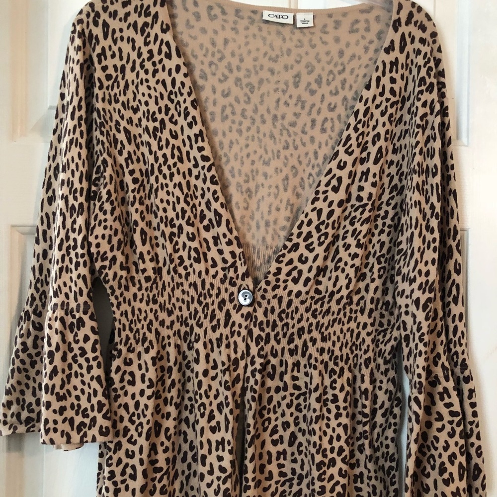 Women’s Cheetah Blouse / Cardigan